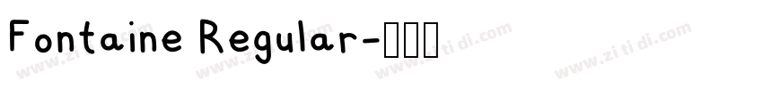 Fontaine Regular字体转换